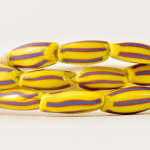 Rare Striped Melon Bohemian Trade Beads