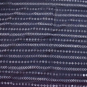Bògòlanfini Black Mudcloth Textile Mali 65x45 Inch