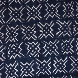 Bògòlanfini Black Mudcloth Textile Mali 49x28 Inch