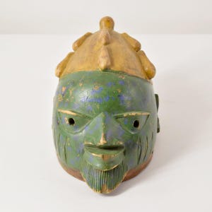 Yoruba Gelede Green Mask Nigeria Sidley Collection