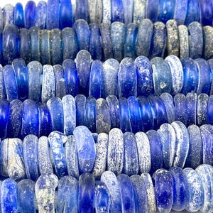 Cobalt Blue Dutch Donut Trade Beads Jk Brown Collection