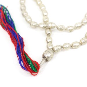 Ethiopian Silver Prayer Beads with Tassel