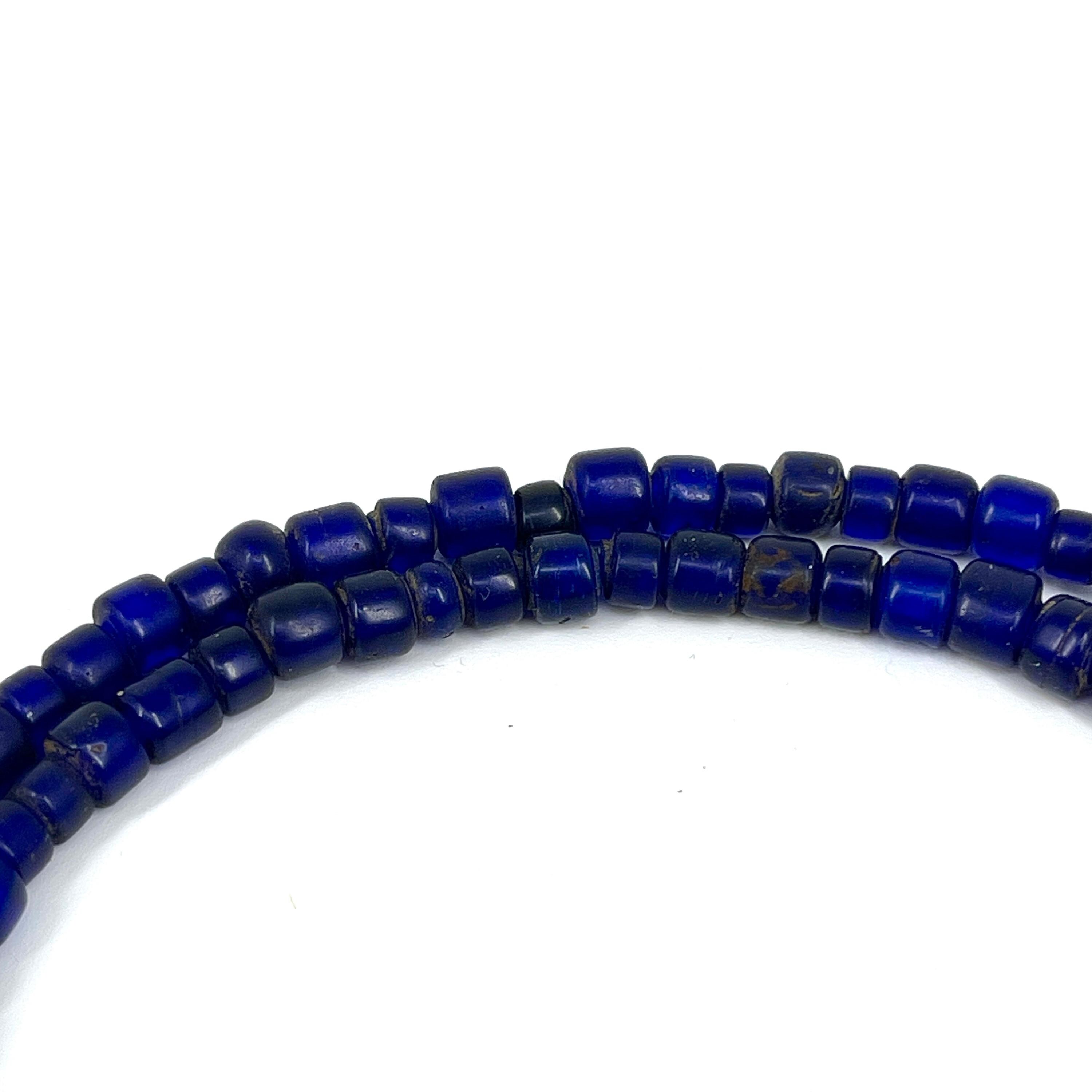 Collier Rare En Perles De Verre Artisanales De Kiffa - Mauritanie - Pièce Unique Ethnique