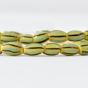 Rare Striped Melon Bohemian Trade Beads