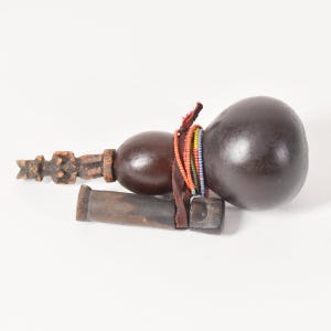 Old Nyamwezi Diviner&#39;s Medicine Gourd Tanzania