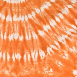 Yoruba Tie Dyed Orange Textile Nigeria 62x48 Inch