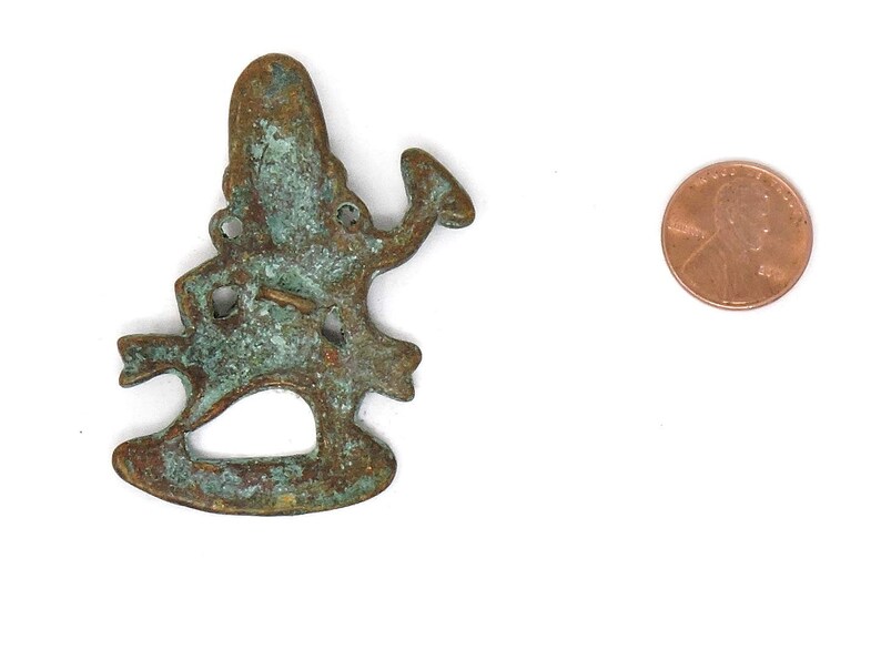 Tibetan Dorje Vajrapani Pendants Brass Loose 126370