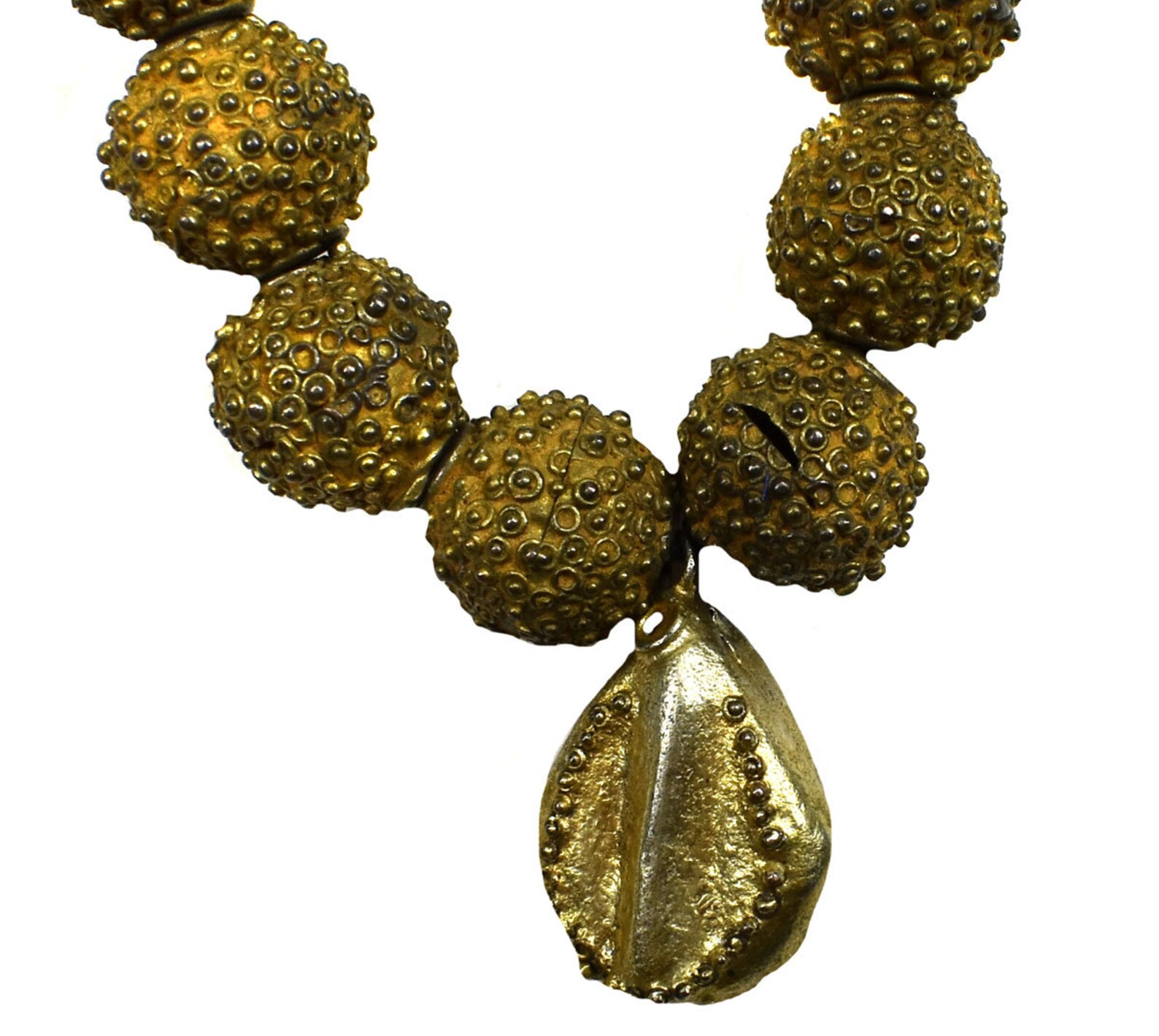 Yoruba Necklace Brass Raised Dot Africa 138077 Etsy