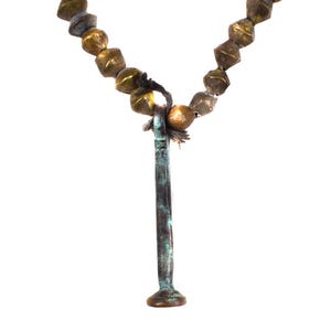 Fulani Brass Metal Necklace Yoruba Pendant Old Nigerian African