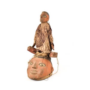 Yoruba Gelede Mask With Figure Nigeria