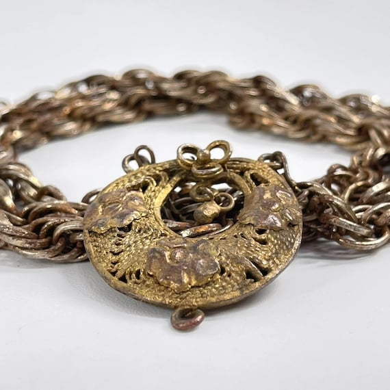 Gilded Brass Pendant Necklace Nigeria