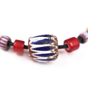 Vintage Six Layer Chevron Venetian Trade Bead Necklace