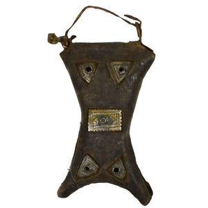 Tuareg Large Tcherot Hinged Pendant Leather Mali African
