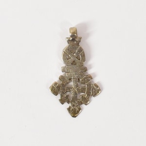 Koptische Kreuz Silber Metall Anhänger Äthiopien