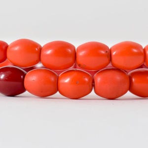 Bohemian Mixed redTrade Beads 30 Inch