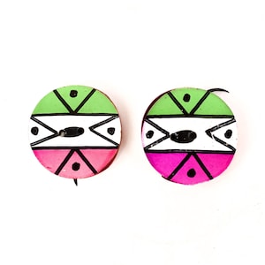 Zulu Earplugs Painted South Africa