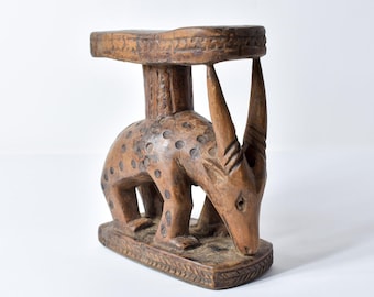 African Turkana Tribe Wood Head Rest, Vintage, Antique, Wood