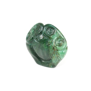 Shona Stone Verdite Owl Carving Zimbabwe Mzimba