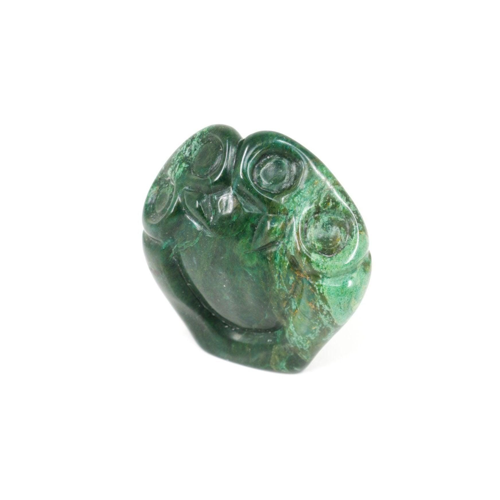 Shona Stone Verdite Owl Carving Zimbabwe Mzimba