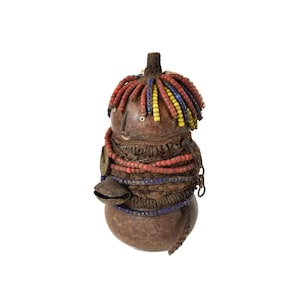 Nyamwezi Beaded Fertility Doll Gourd Tanzania