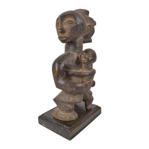 Luba Maternity Carving Congo Custom Base African Art