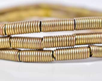 Perline in bobina color ottone Etiopia