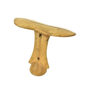 Turkana Wood Headrest with Braided Strap Kenya