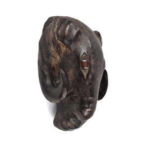 Baule Wooden Ram Mask Gbagba Côte d&#39;Ivoire