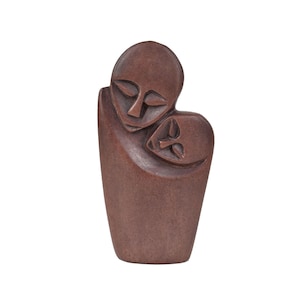 Shona Stone Mother and Child Sculpture Zimbabwe