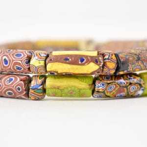 Millefiori Mixed Venetian with Cornaline Trade Beads