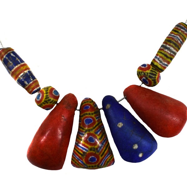 Kiffa Powder Glass Beaded Necklace Mauritanian