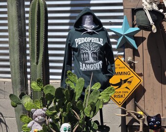 Pedofilhäng Mörkgrön Hoodie