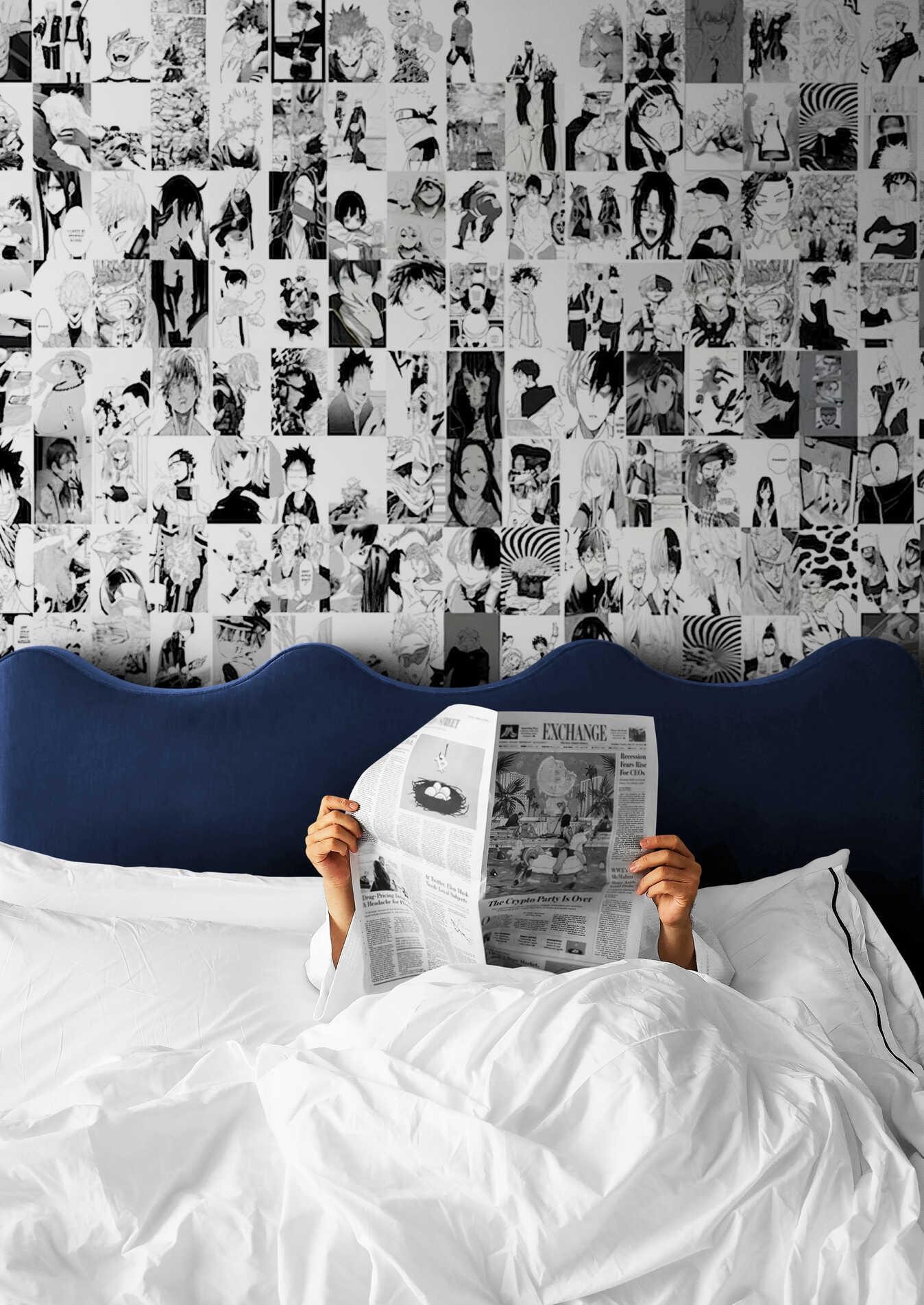 Anime wall mural - Etsy België