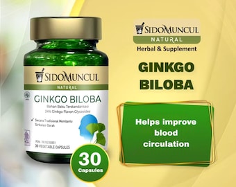 Ginkgo Biloba 60mg: Natural Brain Supplement for Focus & Memory