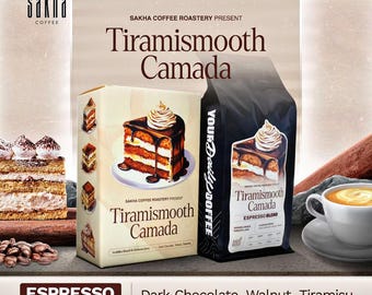 Dunkle Schokoladen-Tiramisu-Kaffeemischung: Arabica Brasilien & Robusta Java
