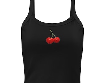 Cherry-tanktop, Coquette Baby-T-shirt, Y2K Cherry-gewastopje