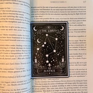 Horoskop Tarot Karten Lesezeichen | Astrologie-Sternbild, laminiert (magnetische Option)