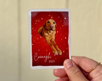 Magnete personalizzato con animale domestico in stile cartone animato • Ritratto personalizzato di cane e gatto