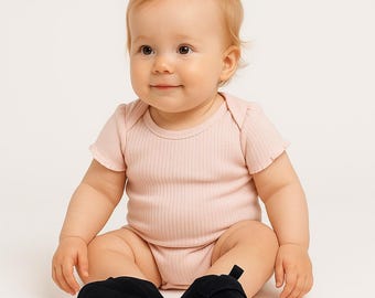 Navy Suede Baby Boy Shoes: Genuine Leather Soft Sole First Walker