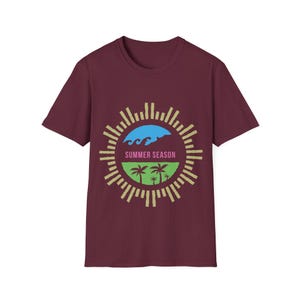 Koszulka Beach Vibes: Unisex Softstyle Cotton Tee - Letnie wakacje