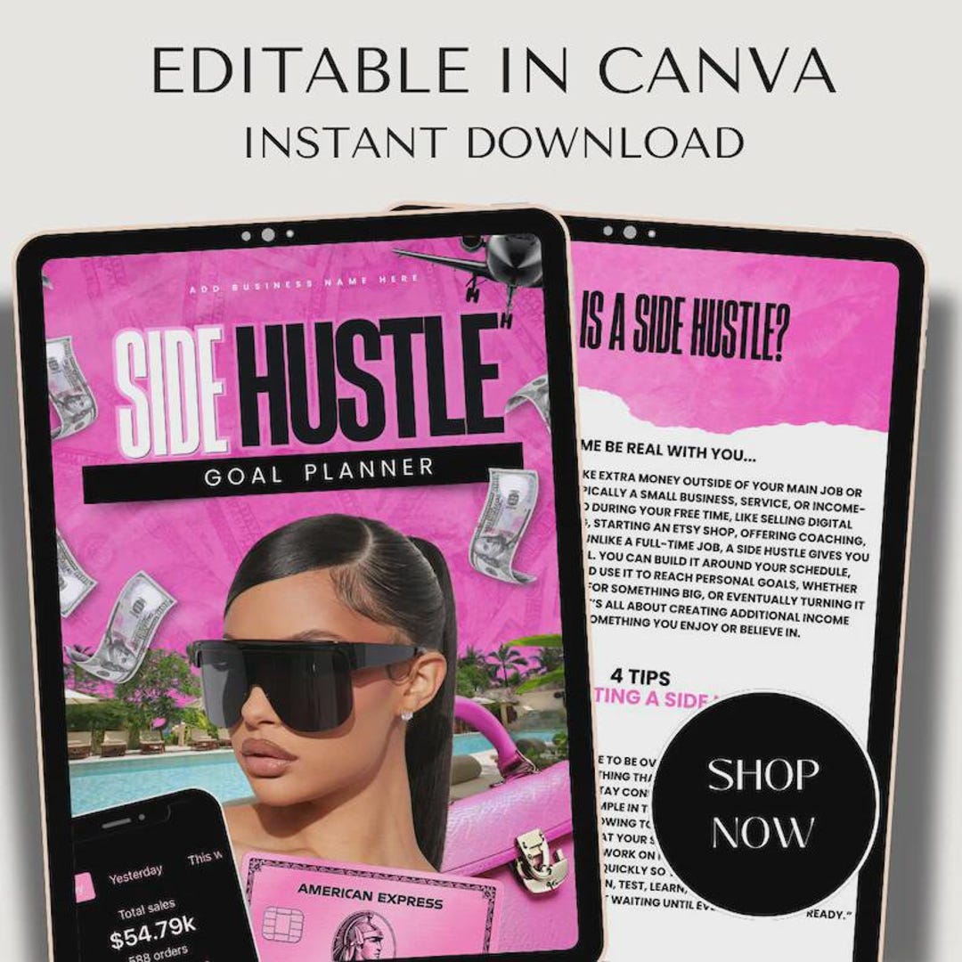 2025-26 Side Hustle Planner Canva Template (digital Download) - Etsy