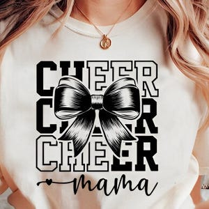 Cheer Mama SVG PNG Bundle, Cheerleader Mom Shirt Design, Team Spirit SVG, Cheer Life Digital Download for Cricut & Sublimation