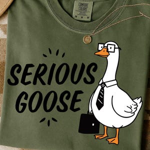 Serious Goose SVG, Funny Goose Meme PNG, Business Goose Sublimation Design, Laptop Sticker SVG, Digital Download for Shirts & Mugs