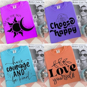 20+ Boho Inspirational SVG PNG Bundle, Positive Affirmations svg, Motivational Quotes svg, Kindness SVG, Floral Quote Designs for Cricut