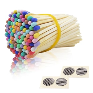 Rainbow Safety Matches: 3&quot; Long Matchsticks for Parties & DIY
