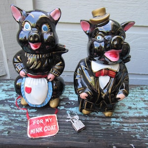 Vintage Piggy Bank Japan - Etsy