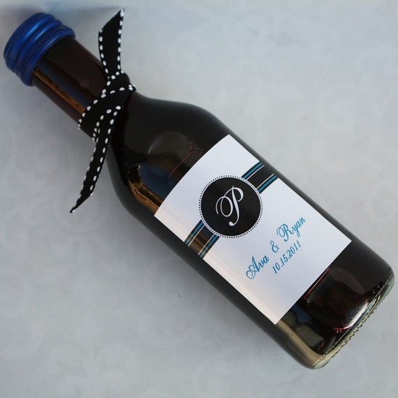 items similar to printable mini wine bottle label ava