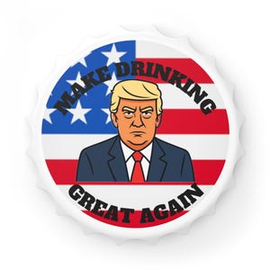 Funny Bottle Opener - Make Drinking Great Again, Barware Gift, USA Theme Opener, Kitchen Accessory, Trump Decor, Party Favor