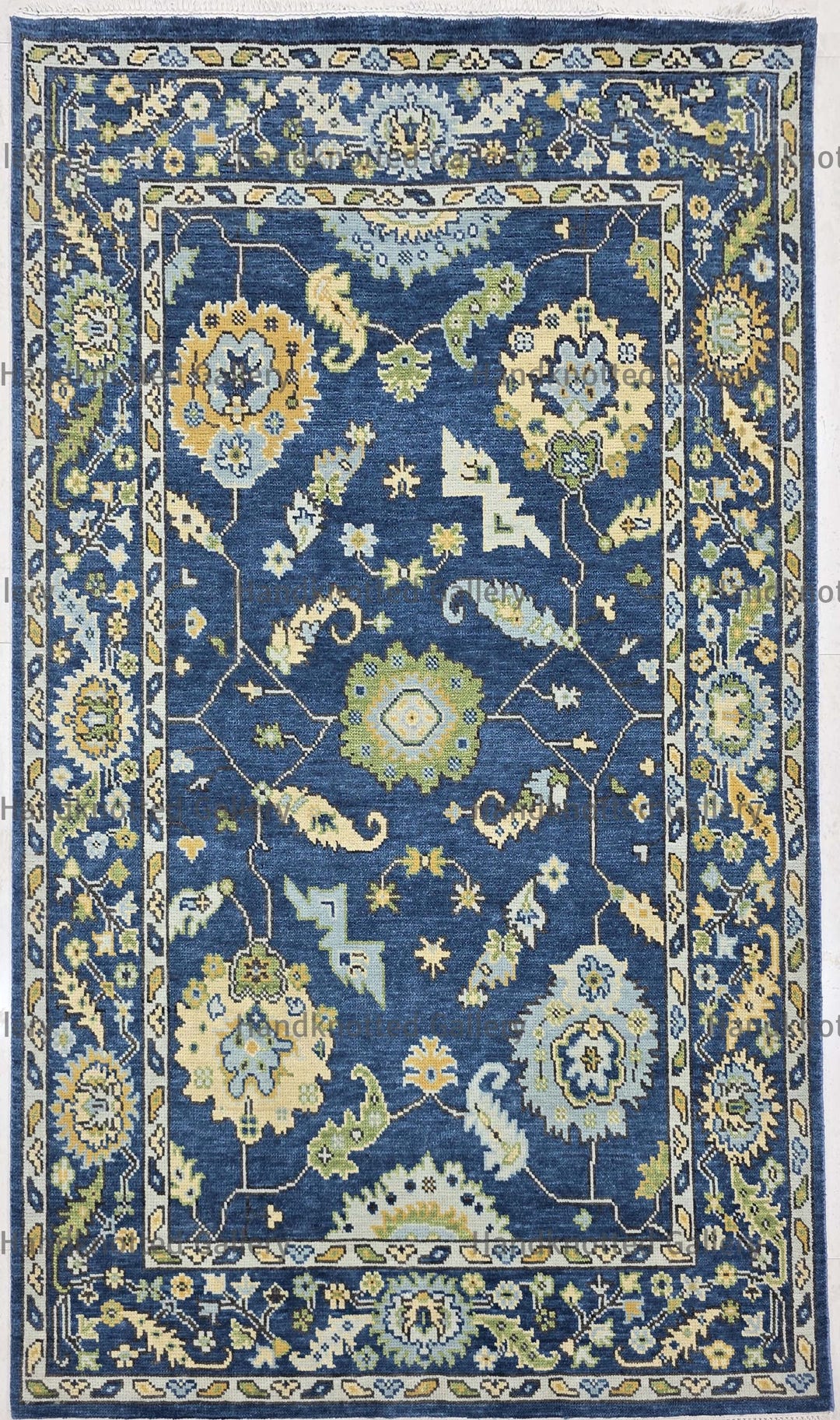 Traditional Blue Rugs Blue Floral Area Rug, Vintage Style Oriental, Traditional Botanical ...