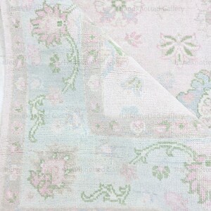 Shell Pink Modern Pastel Oushak Rug